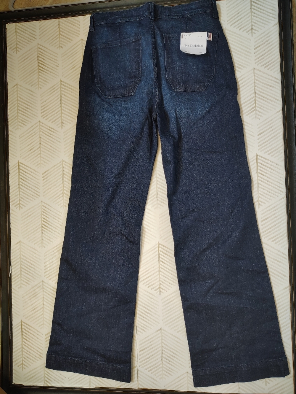 Nwt Morrison The Confidant Dark Wash Straight Leg Jeans - Navy Blue - Picture 4 of 8